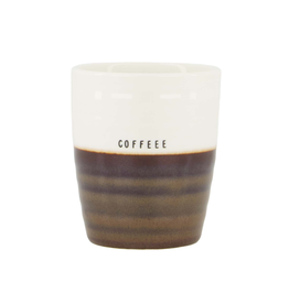 Zusss Koffiemok Coffee wit/bruin - Zusss Zusss Koffiemok Coffee wit/bruin - Zusss