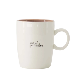 Zusss Theemok Cup of Positivitea wit/lila/zwart - Zusss