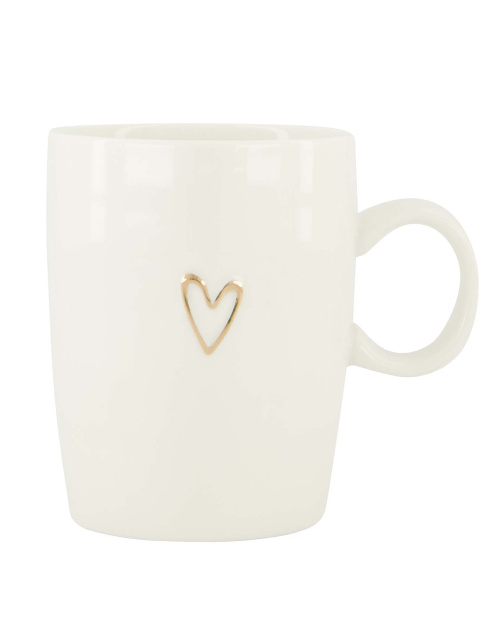 Zusss Theemok Lijn Hartje wit/goud - Zusss