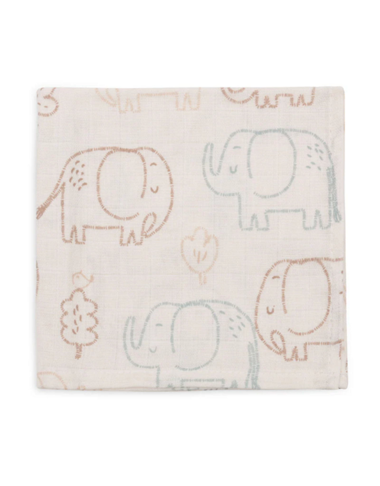 Jollein Hydrofiel Monddoekje 31x31cm Elephant Tales - Jollein