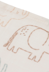 Jollein Hydrofiel Monddoekje 31x31cm Elephant Tales - Jollein Jollein Hydrofiel Monddoekje 31x31cm Elephant Tales - Jollein