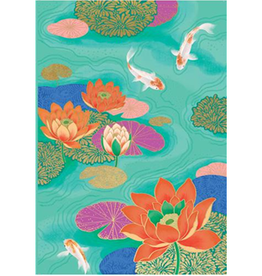 (Lotus Flowers) - Wenskaart Clare Maddicott