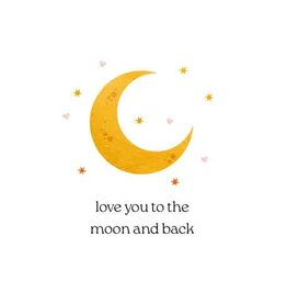 Love You to the Moon and Back - Wenskaart Cosi