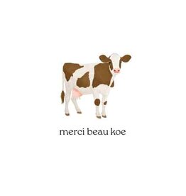 Merci Beau Koe - Wenskaart Cosi