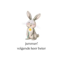 Jammer! Volgende keer Beter - Wenskaart Cosi
