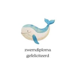 Zwemdiploma - Wenskaart Cosi