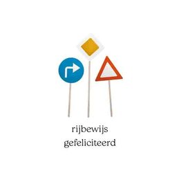 Rijbewijs Gefeliciteerd - Wenskaart Cosi