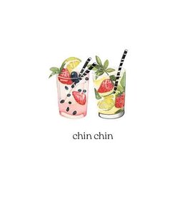 Chin Chin - Wenskaart Cosi