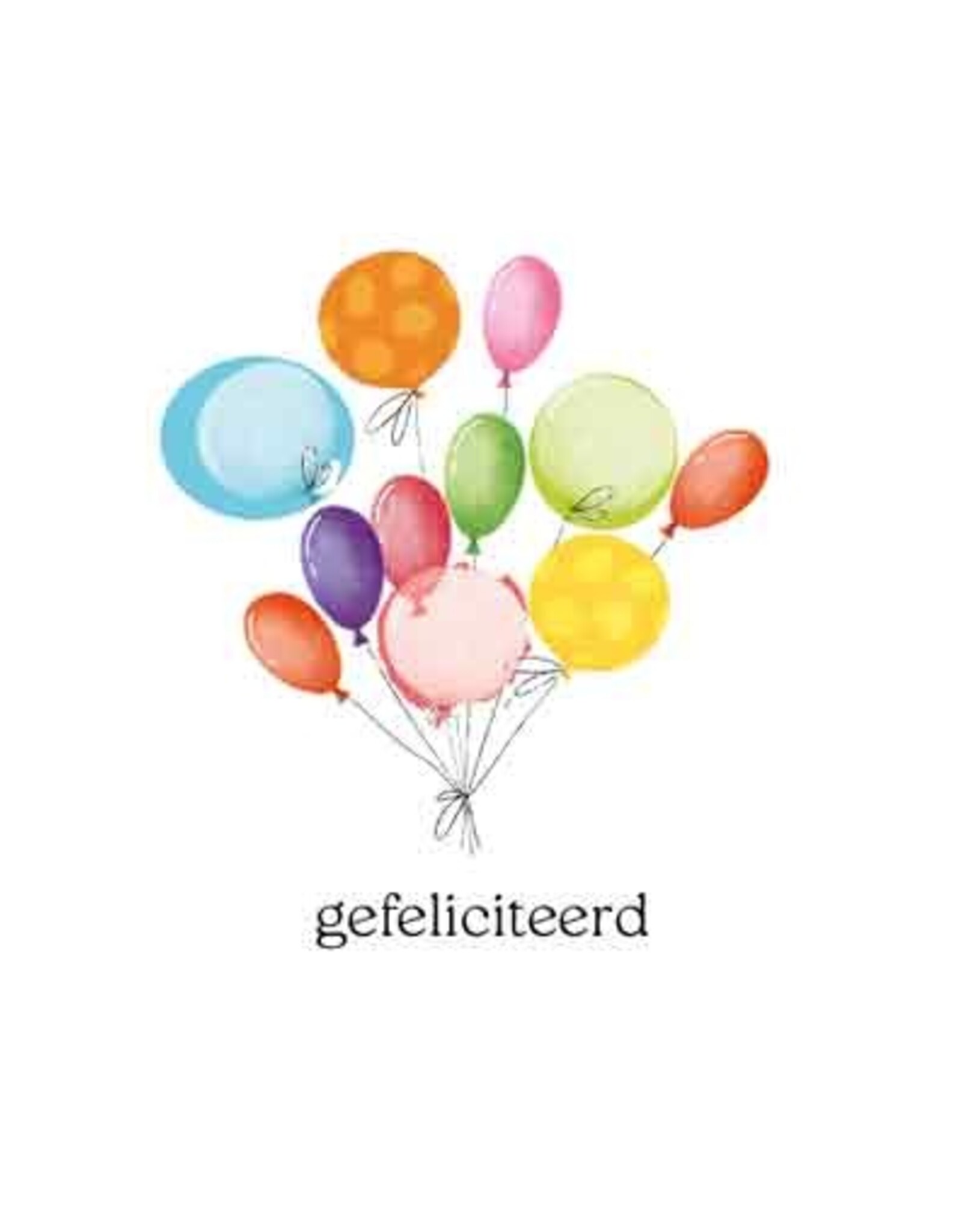 Gefeliciteerd - Wenskaart Cosi