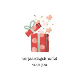Verjaardagsknuffel voor jou - Wenskaart Cosi