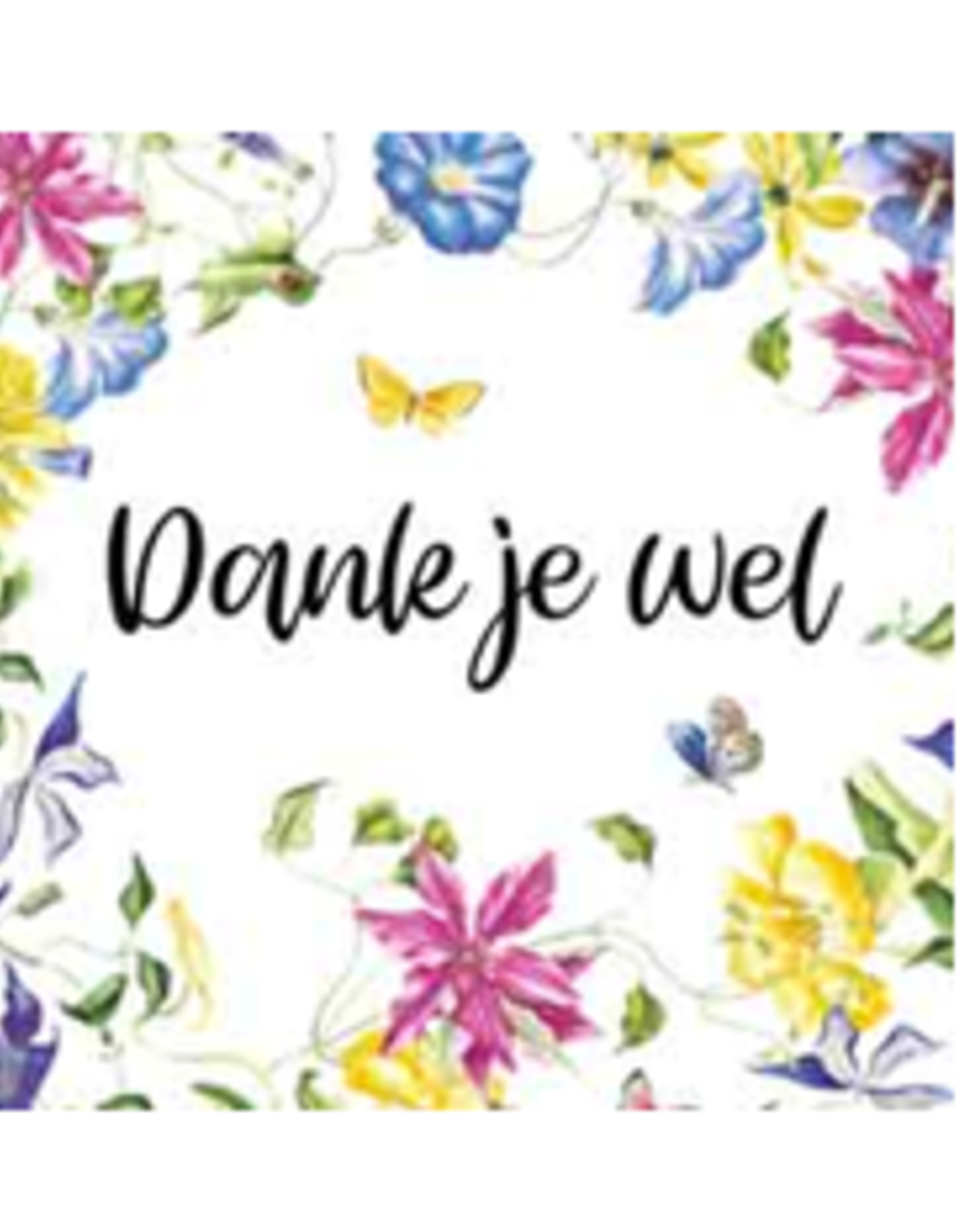 CadeauKaartje Dank je Wel -  Janneke Brinkman