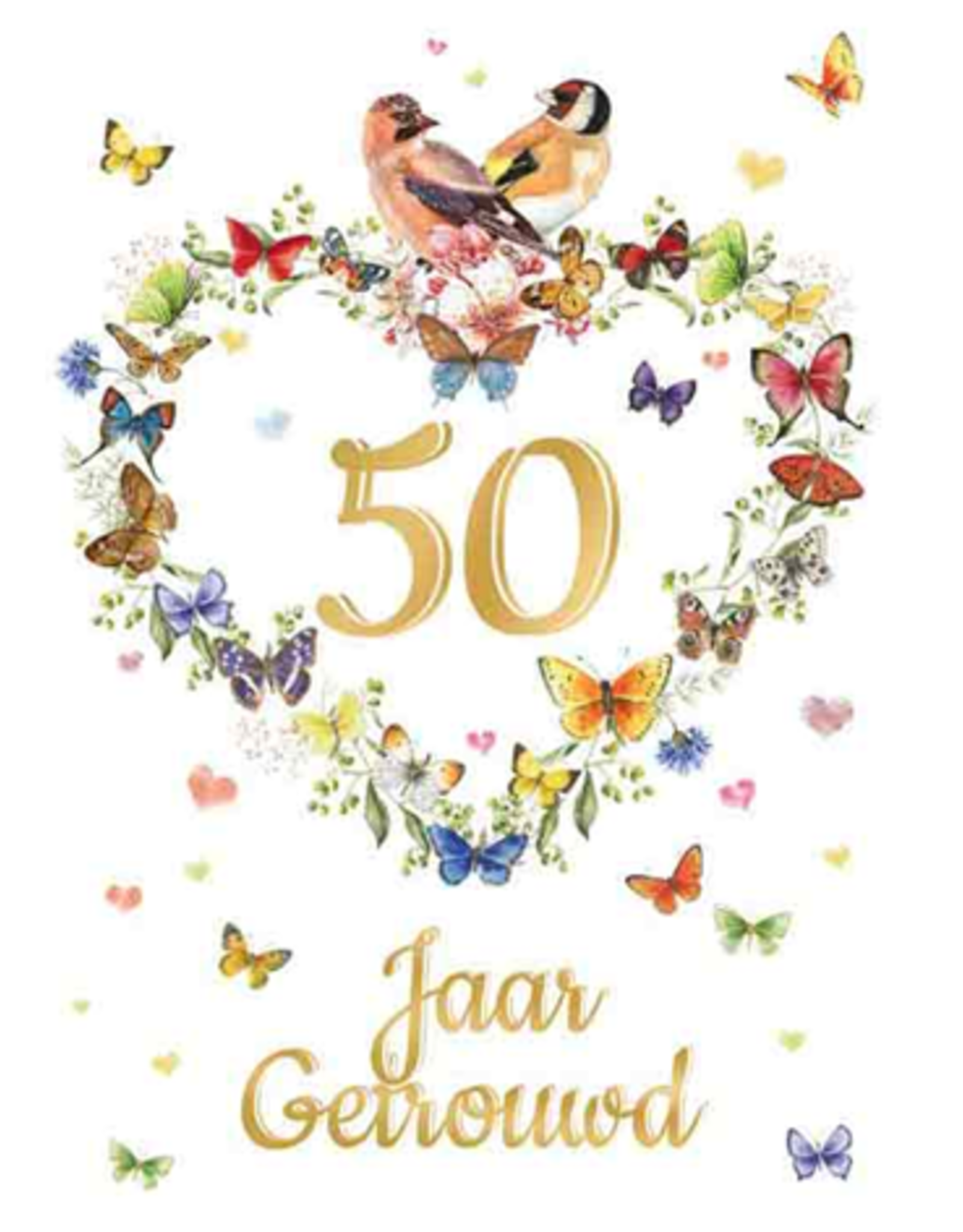 50 Jaar Getrouwd - Wenskaart Janneke Brinkman
