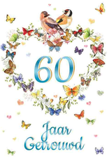 60 Jaar Getrouwd - WenskaartJanneke Brinkman
