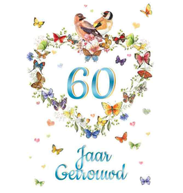 60 Jaar Getrouwd - WenskaartJanneke Brinkman
