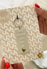 The Big Gifts Sleutelhanger "Een Lieverd dat ben jij! - The Big Gifts