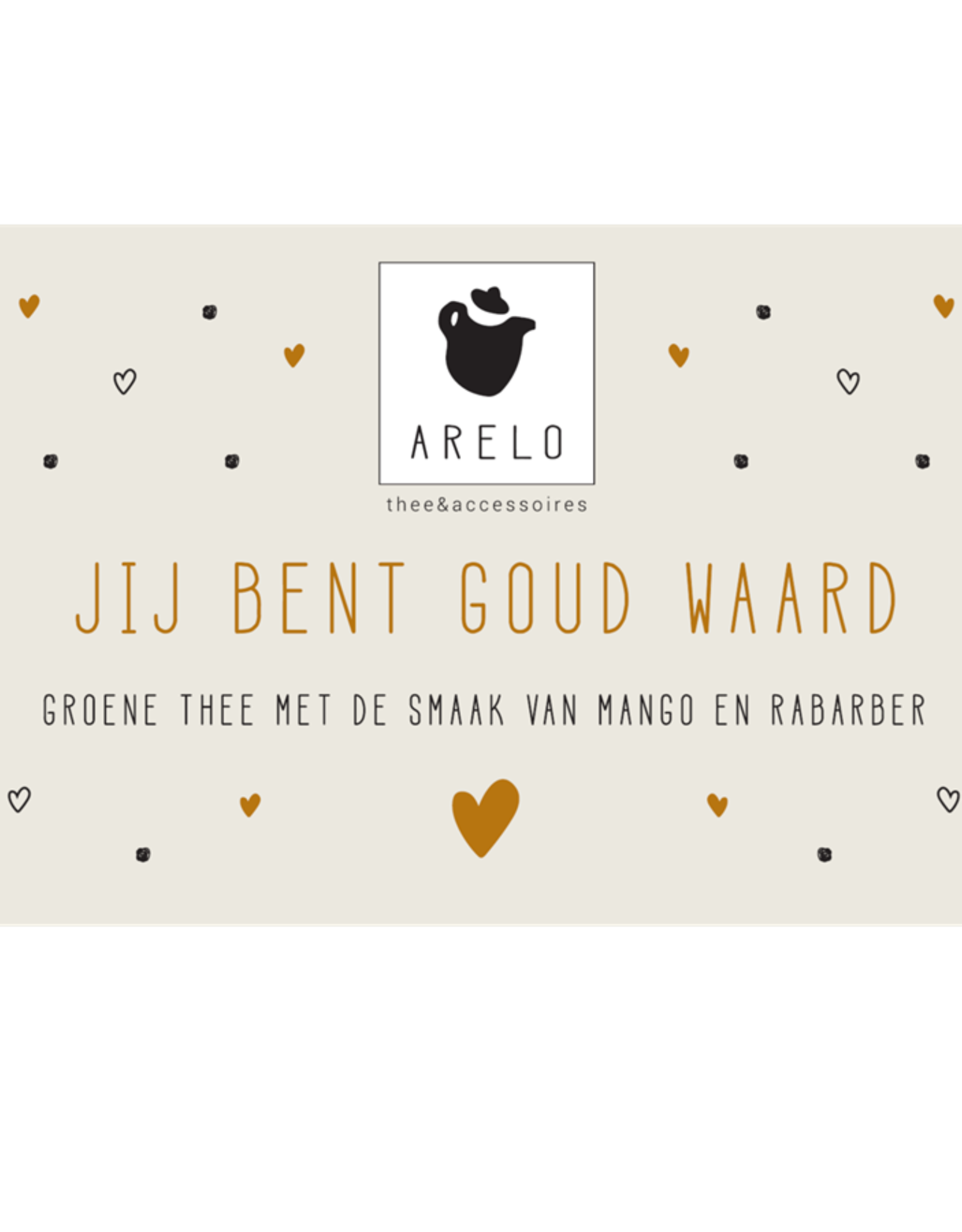 Arelo thee & accessoires Jij bent Goud Waard - Losse Thee