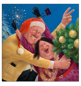 Kerstkaarten 5 stuks "Kerstpret" - Marius van Dokkum