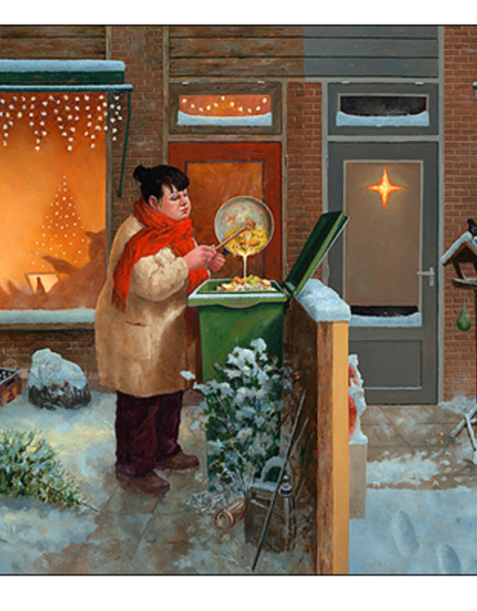 Kerstkaarten 5 stuks "Kerst Kliekjes" - Marius van Dokkum