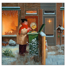 Kerstkaarten 5 stuks "Kerst Kliekjes" - Marius van Dokkum