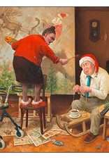 Kerstkaarten 5 stuks "Ho, ho, ho... Wakker Blijven!" - Marius van Dokkum