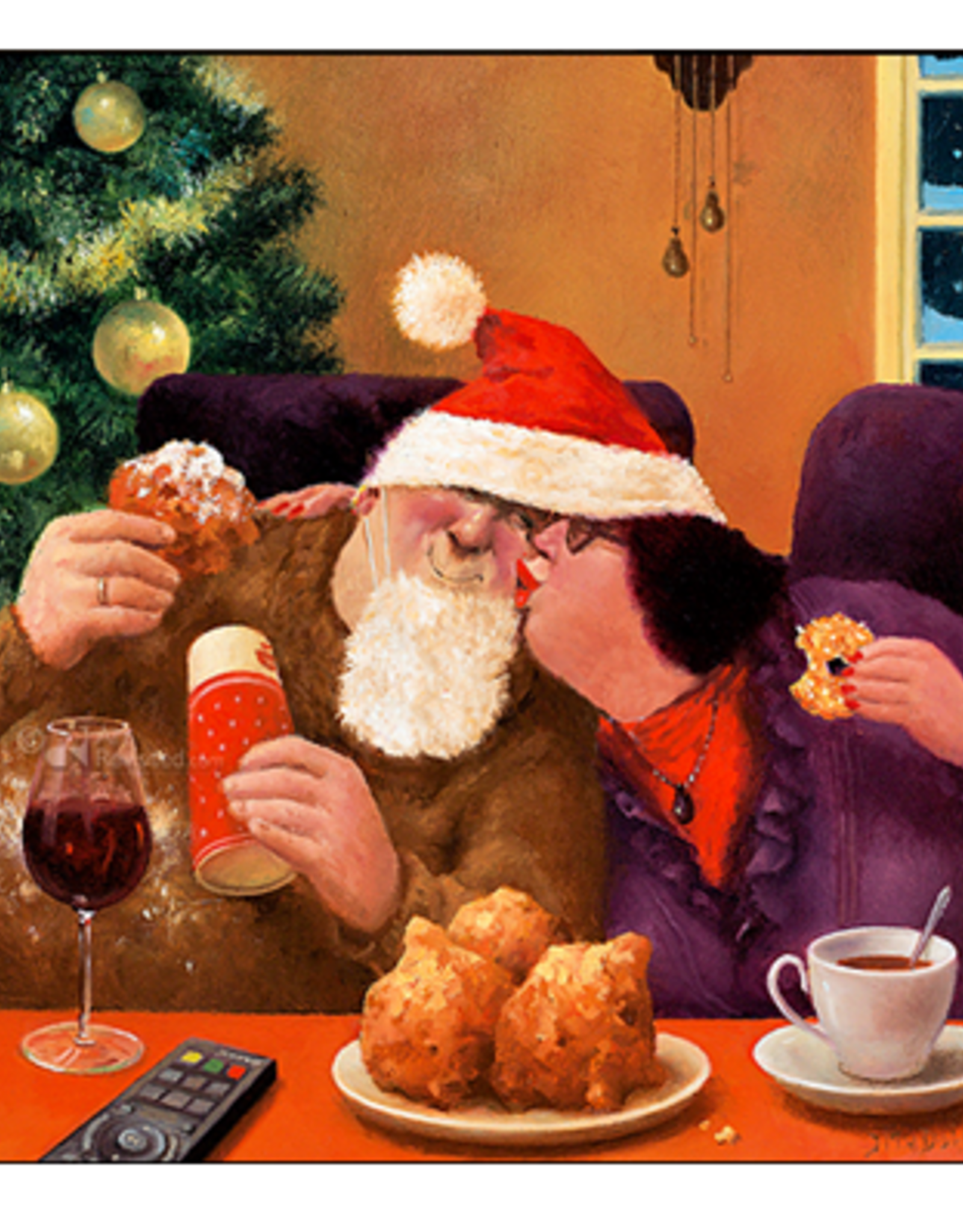 Kerstkaarten 5 stuks "Kerstknuffel" - Marius van Dokkum