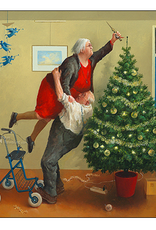Kerstkaarten 5 stuks "Kerstengeltjes" - Marius van Dokkum