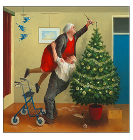 Kerstkaarten 5 stuks "Kerstengeltjes" - Marius van Dokkum