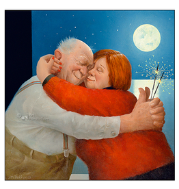 Kerstkaarten 5 stuks "Spetterende Liefde" - Marius van Dokkum