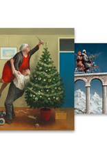 Kerstkaarten Kerstengeltjes / Wegomlegging 2x5stuks - Marius van Dokkum