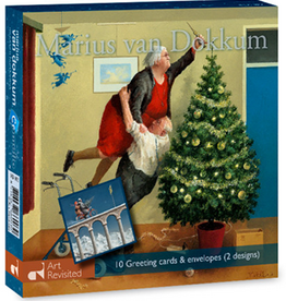 Kerstkaarten Kerstengeltjes / Wegomlegging 2x5stuks - Marius van Dokkum
