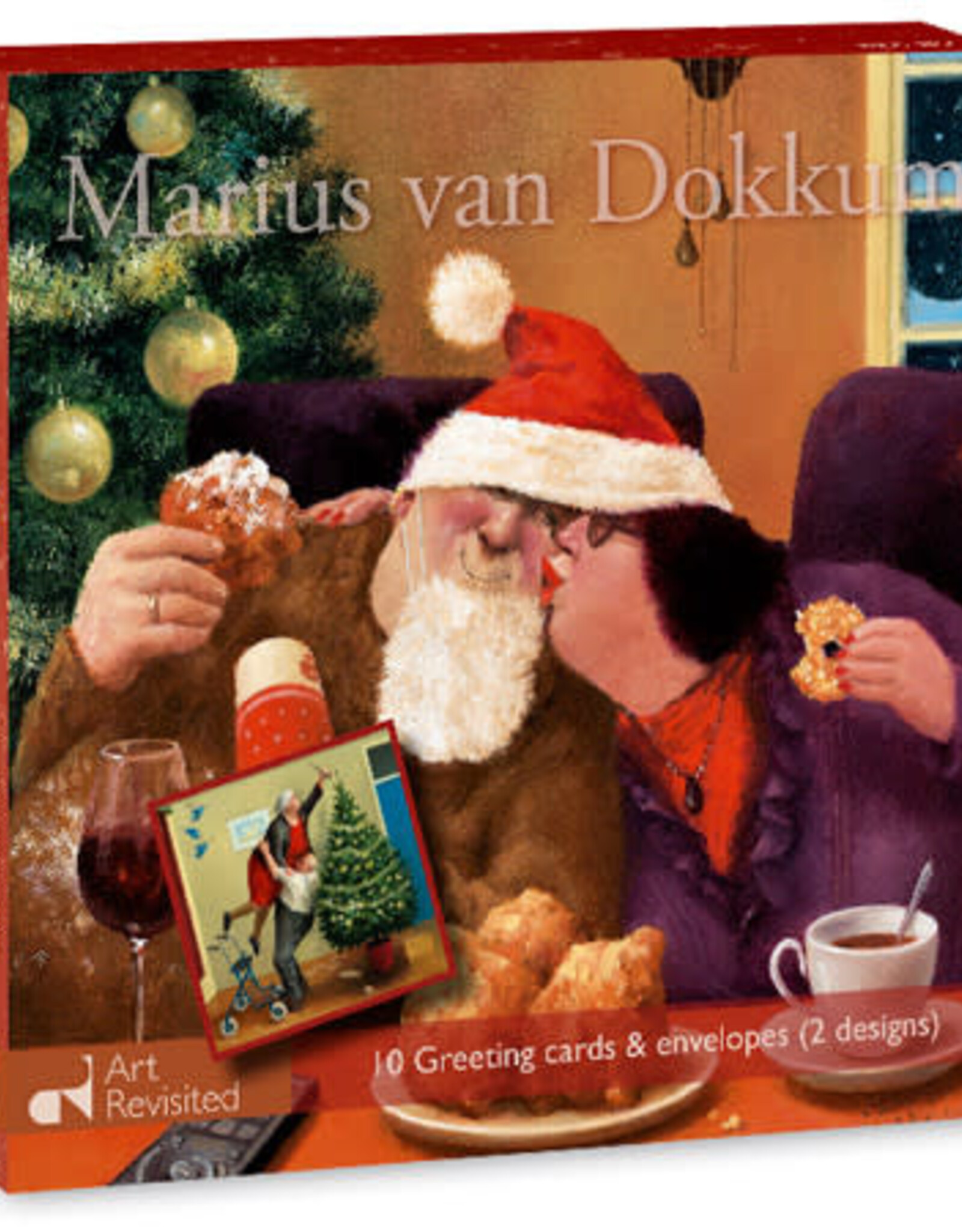 Kerstkaarten Kerstengeltjes / Kerstknuffel 2x5stuks - Marius van Dokkum