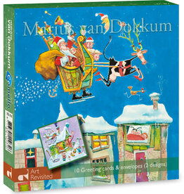 Kerstkaarten White Christmas / Jingle Bells 2x5stuks - Marius van Dokkum