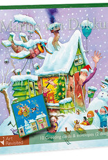 Kerstkaarten White Christmas / Jingle Bells 2x5stuks - Marius van Dokkum