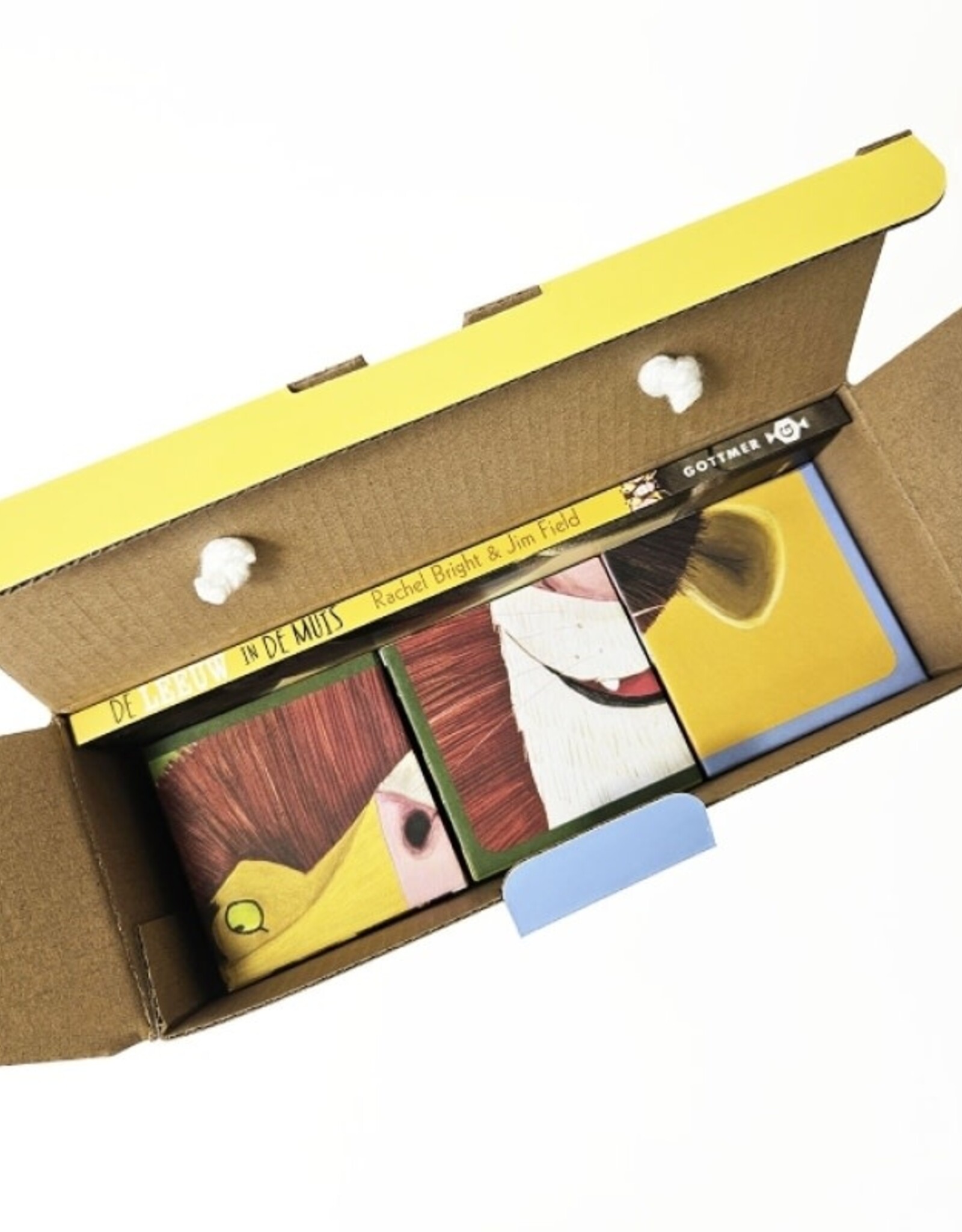 De leeuw in de muis boek en blokpuzzel