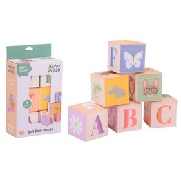 Badblokken Happy World (6 stuks in doos)