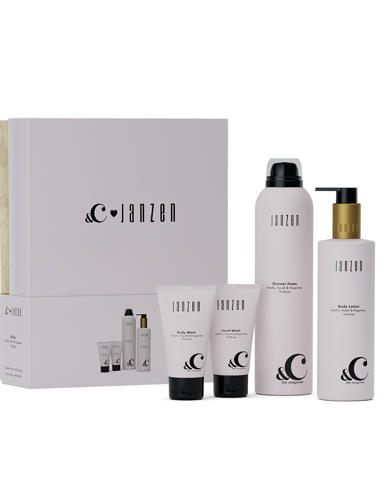 JANZEN Giftset Vanilla Peach & Happiness - JANZEN &C