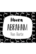 Hoera Abraham Van Harte -  Wenskaart Cheesecake