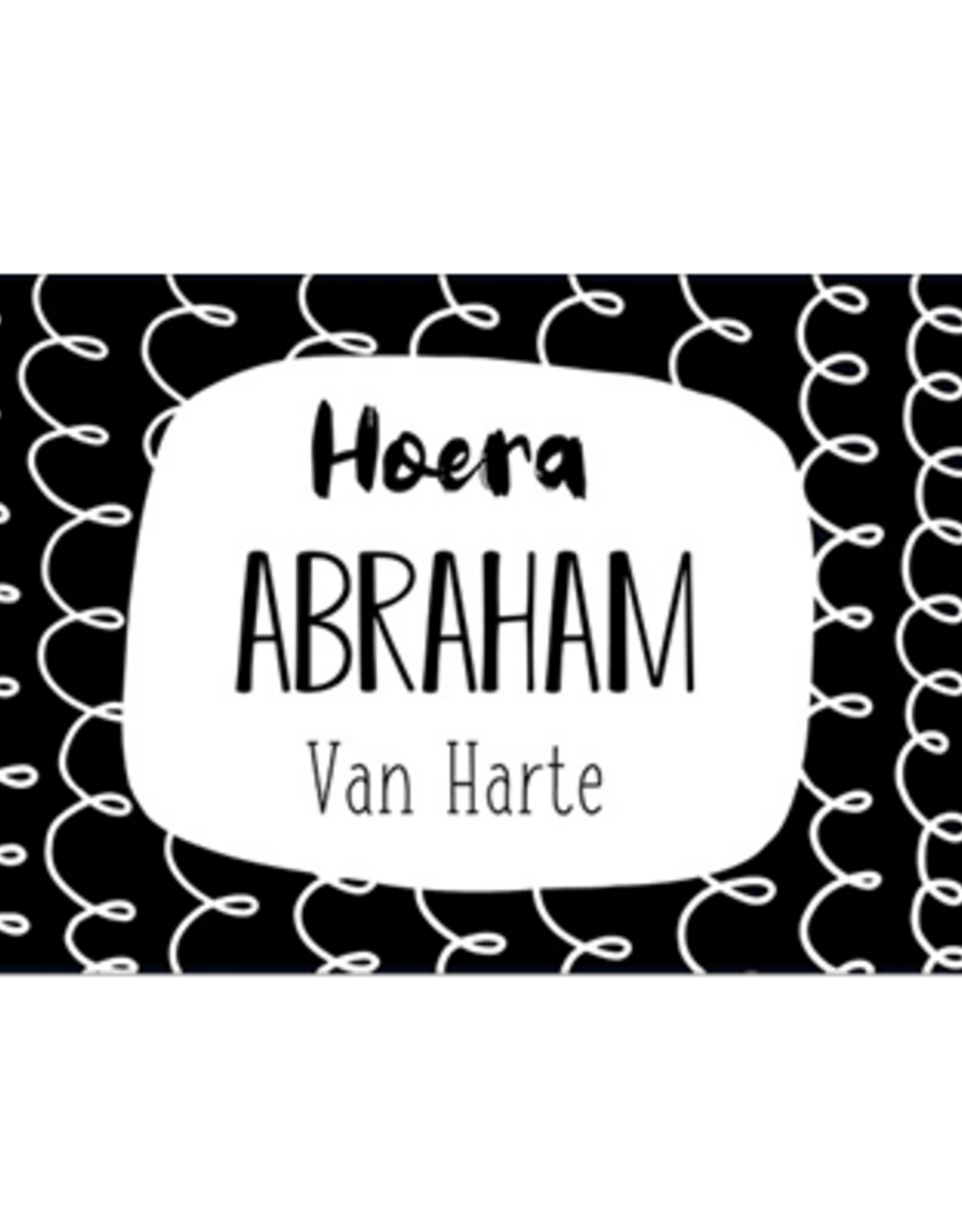 Hoera Abraham Van Harte -  Wenskaart Cheesecake