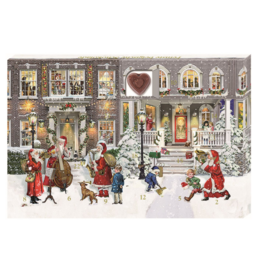 Chocolade Adventskalender klein "straat"