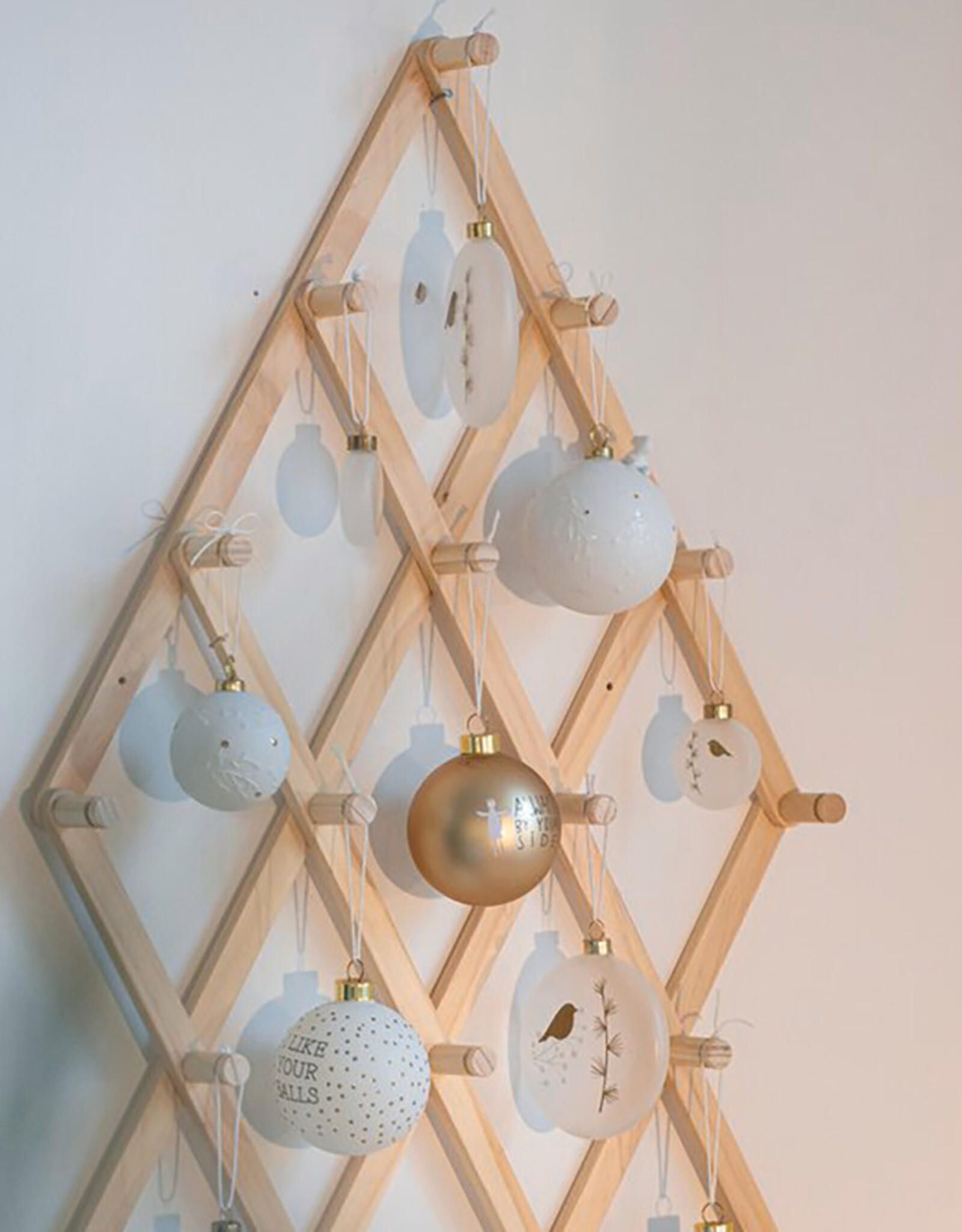 Räder Kerstbal Porselein "Mistletoe" 6cm - Räder