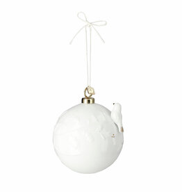 Räder Kerstbal Porselein "Vogel" 8cm - Räder
