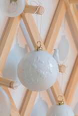 Räder Kerstbal Porselein "Vogel" 8cm - Räder