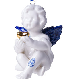 Heinen Delfts Blauw Kerstornament Engel - Heinen Delfts Blauw