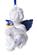 Heinen Delfts Blauw Kerstornament Engel - Heinen Delfts Blauw