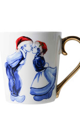 Heinen Delfts Blauw Mok Kuspaar Kerst - Heinen Delfts Blauw