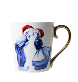 Heinen Delfts Blauw Mok Kuspaar Kerst - Heinen Delfts Blauw