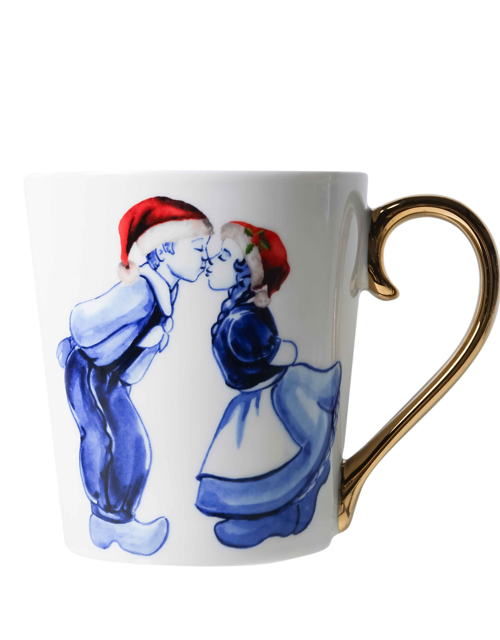 Heinen Delfts Blauw Mok Kuspaar Kerst - Heinen Delfts Blauw