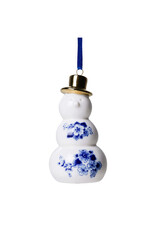 Heinen Delfts Blauw Kerstornament Sneeuwpop - Heinen Delfts Blauw