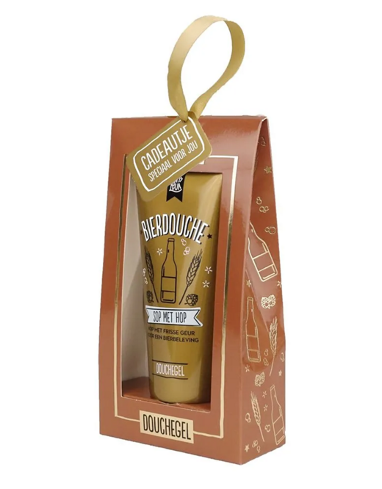 100% Leuk Douchegel tube in doosje – Bierdouche - 100% Leuk