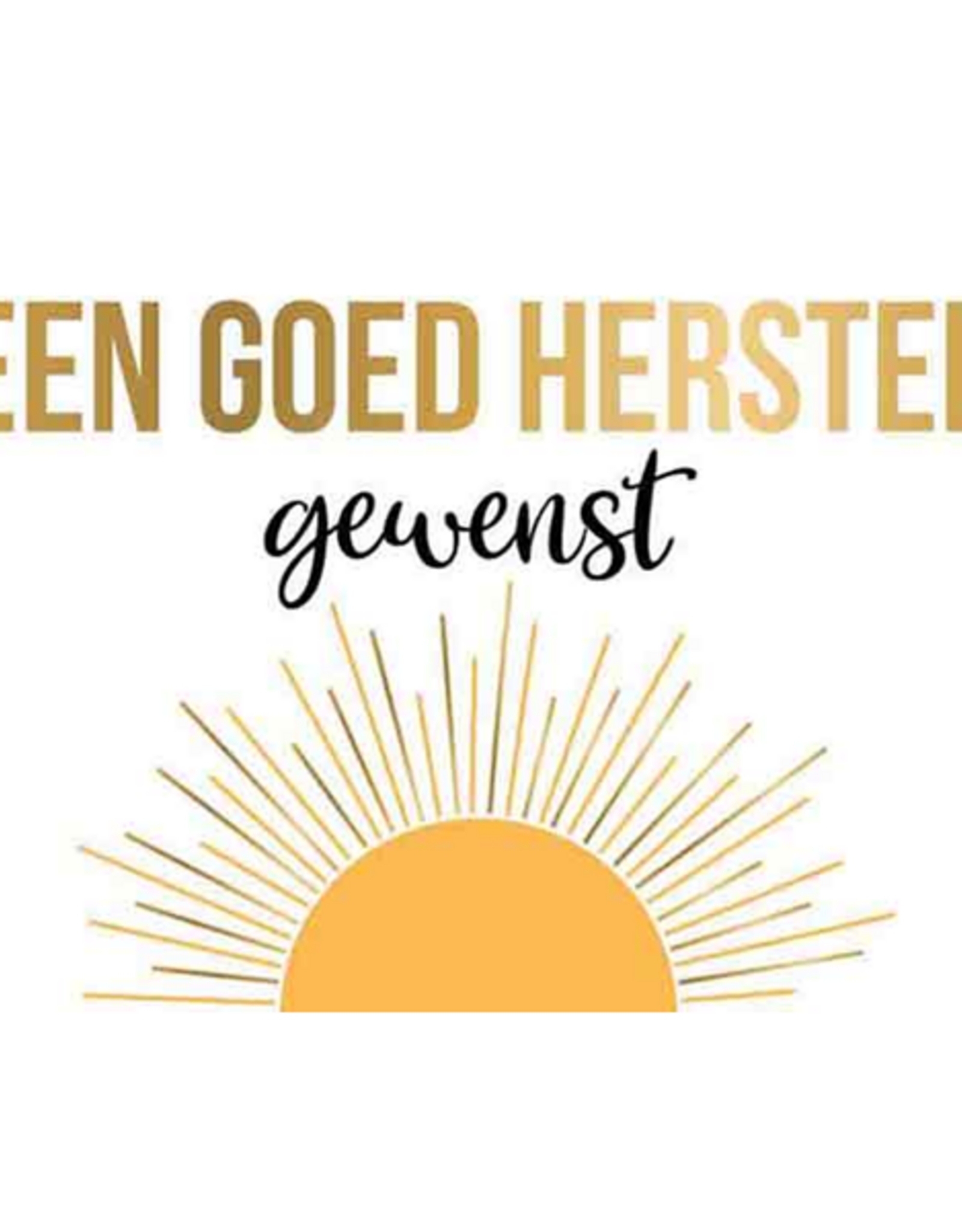 Een Goed Herstel Gewenst - Wenskaart Daisy